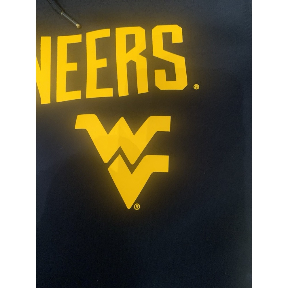 Nike Dri Fit West Virginia Mountaineers Hoodie Men's Size Medium Blue Sweatshirt - Picture 4 of 12